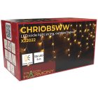 Karácsonyi jégcsap fényfüggöny, kültéri/beltéri (X22022)