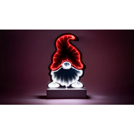 LED karácsonyi tükördísz , manó (X25019)