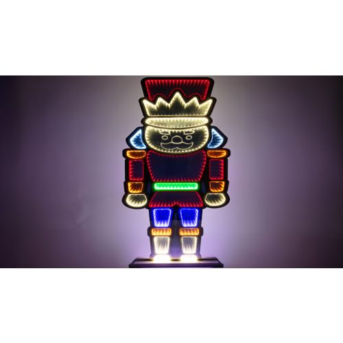 LED karácsonyi tükördísz , diótörő, USB (X25015)