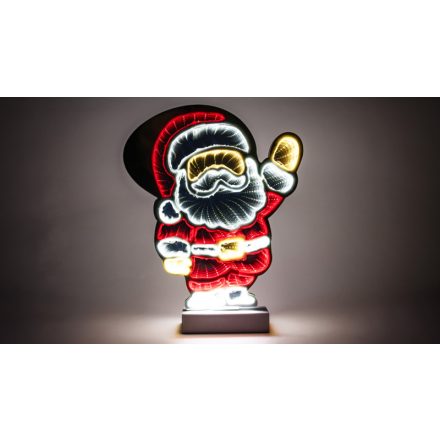 LED karácsonyi tükördísz , télapó, (X25017)