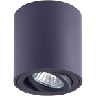 Mennyezeti spot lámpatest, hengeres, dönthető, fekete, SPGU10MDB