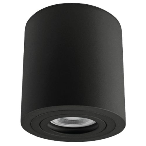   Mennyezeti védett spot lámpatest, hengeres, fekete, SPGU10MIPB