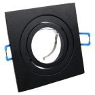 Süllyesztett spot lámpatest, dönthető, négyzetes alak,  fekete színben, SPND1B