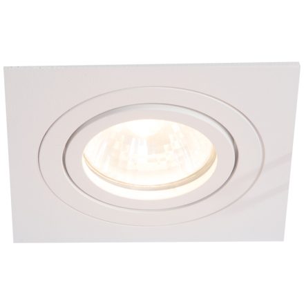 Süllyesztett spot lámpatest, dönthető, négyzetes alak,  fehér színben, SPND1W