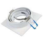 Süllyesztett spot lámpatest, dönthető, négyzetes alak,  fehér színben, SPND1W