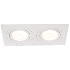 Süllyesztett spot lámpatest, dönthető, négyzetes alak,  fehér színben, SPND2W